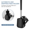 SetSail Toilet Brush and Holder 3 Pack, Self Closing Lid
