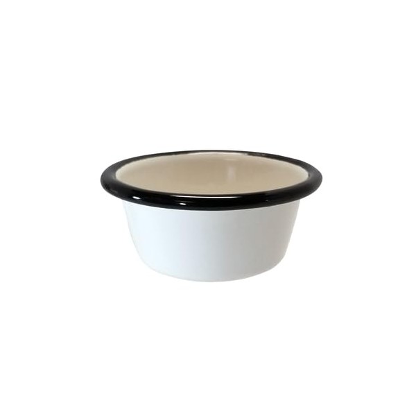 TableCraft 11044 Enamelware Collection Ramekin, 4 oz., Round, vitreous Porcelain