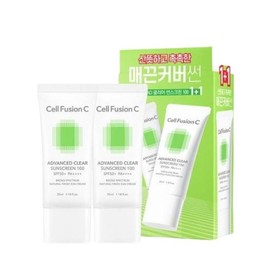 UV Aging Care Natural Cover Sun Cell Fusion C Advanced Clear Sunscreen 35ml Double Special Set / UV에이징케어내츄럴커버썬 셀퓨전씨 어드밴스드 클리어 썬스크린 35ml 더블기획세트