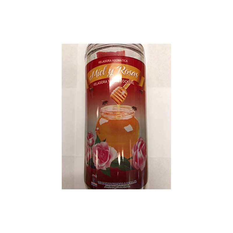 Honey and Roses 14 Day Prepared Scented Candle in Glass