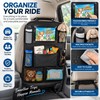 Car Backseat Organizer for Travel – Foldable Storage Pockets with