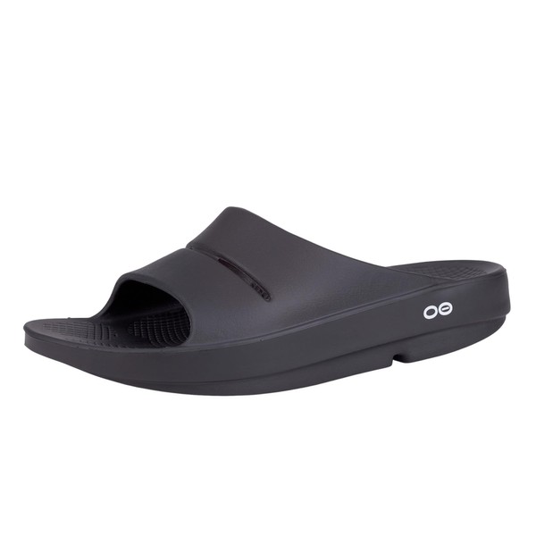 OOFOS OOFOS OOahh Recovery Slide, Black - Women's Size 15,