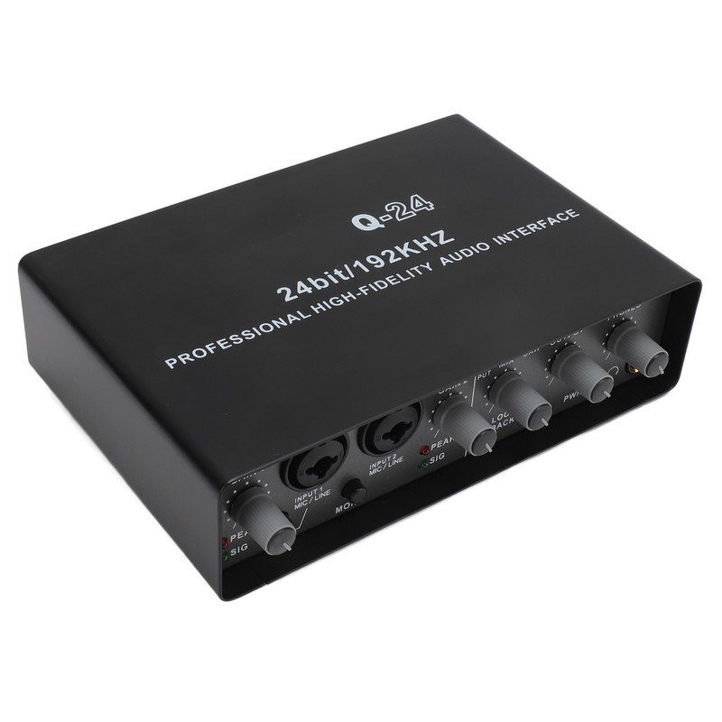 Sound Interface Professional 48V Phantom Power DSP Effect 24 Bit