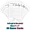 Haipino Prayers for Baby Shower Game - Minimalist White Gender