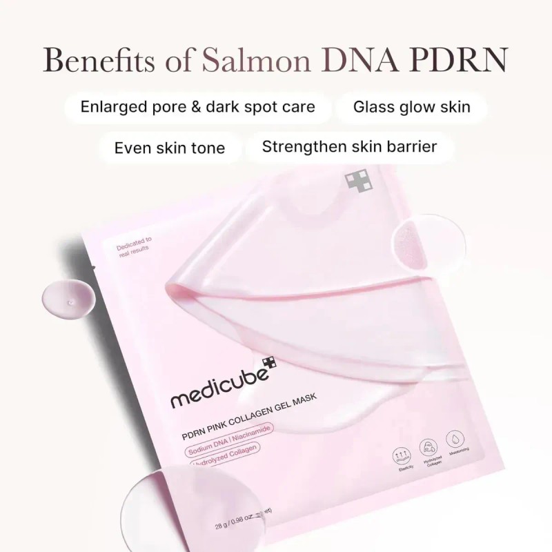 Mascarilla Gel Medicube Pink Glass Glow Skin Trio Uni