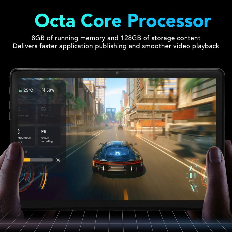 10.1 Inch Tablet 2.4G 5G WiFi 8GB 128GB Support Fast