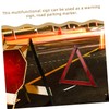 Healeved 3pcs Reflective Road Emergency Triangle Kit Warning Sign for