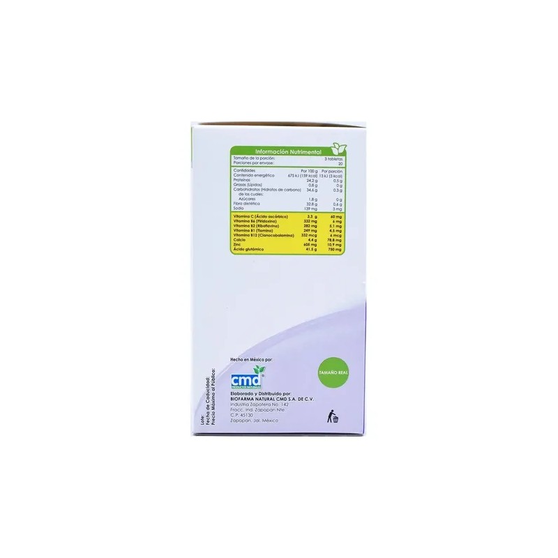 Gluta Max Tabs Cmd Ácido Glutámico Complejo Vita