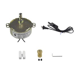CHANCS Synchronous Turntable MotorTYC50 110V 5-6RPM with Flexible Coupling Connector,Cup Turner Motor with 1.8M Power Cord Switch Plug for Cup Turner,Cuptisserie Rotator