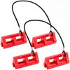 Datanly 2 Sets 4" Red Steer Stop Outboard Steering Locks