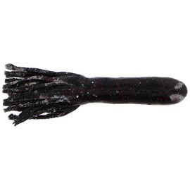 Big Bite Baits 4" Tour Flipper Tube/Black NEON (8 Pack)