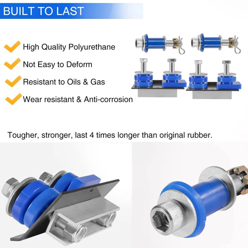 Pivot Hood Hinge Pivot Bushing and Mounting Bolt Set for
