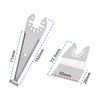 4-Piece Oscillating Scraper Blades, Curved Spatula, Compatible with Bosch, Compatible