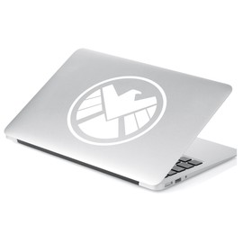 Yoonek Graphics Agents of Shield Decal Sticker for Car Window, Laptop, Motorcycle, Walls, Mirror and More. # 514 (4", White)