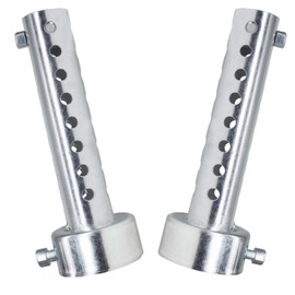 Amavoler 2 Pcs Motorcycle Exhaust Silencer Motorbike Muffler Insert Baffle Silencer Universal (silver-48mm,2Pcs)