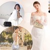 VASCHY Women's Party Bag, Wedding Bag, Clutch Bag, Reception Handbag,