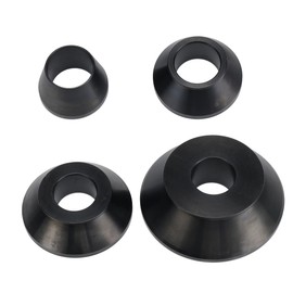 SUDEG Wheel Balancer Cone, Manual Tire Wheel Changer Centering Cone,4pcs Wheel Balancer Adapter Cones Standard Taper Cone Kit for 40mm Shaft Black