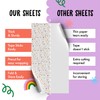 White Wrapping Paper - 6 Sheets Aesthetic Birthday Wrapping Paper