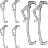 APUXON Valance Clips 6pcs 2inch Clear Plastic Hidden Retainer Holder