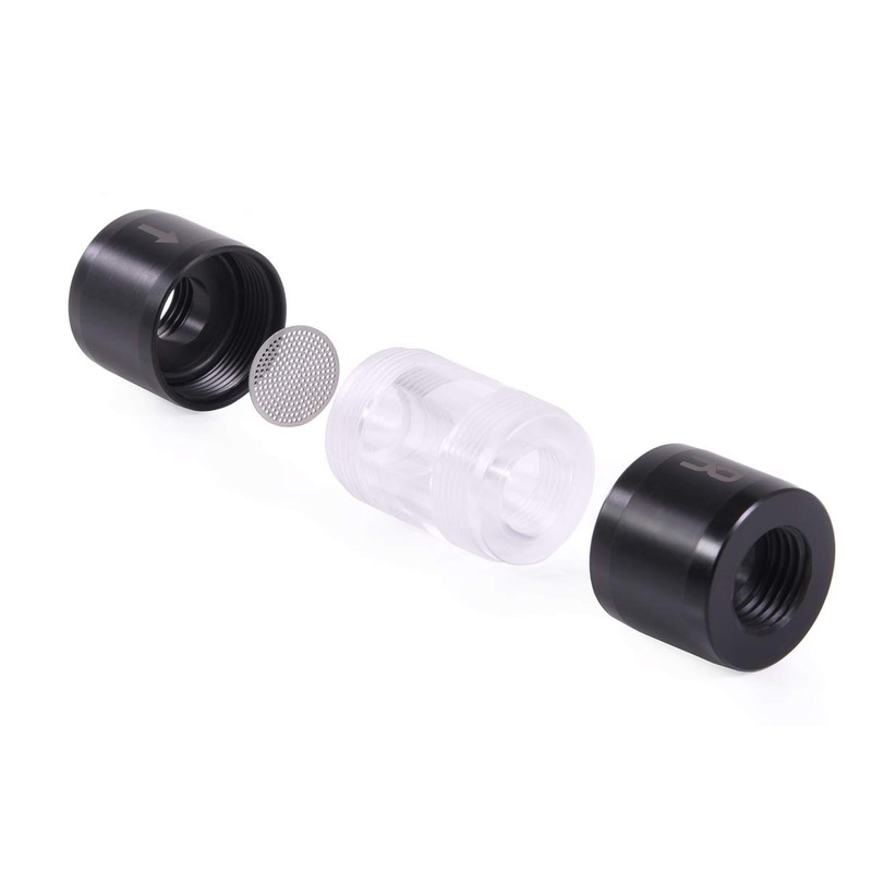 Alphacool Icicle Acrylic/Acetal Inline Filter G1/4 IG Water Cooling 48