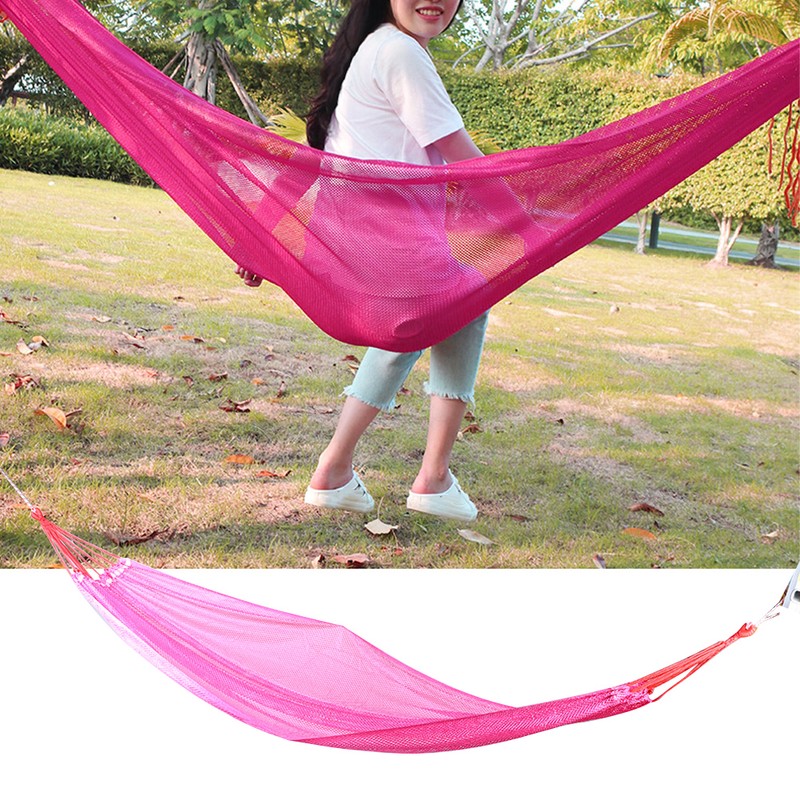 Portable Small Mesh Cloth Breathable Hammock Outdoor Courtyard Camping Leisure