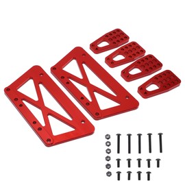 RC Metal Alloy Chassis Lift Plate Set Kit for Axial SCX10 1/10 RC Model Car PartsRed