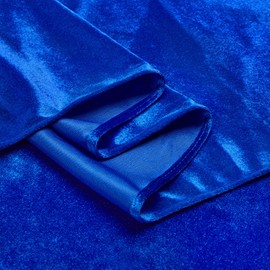 QueenDream Royal Blue Velvet Aisle Runner: 4.5FT x 20FT - Wedding Ceremony & Party Rug Runner