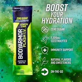 BODYARMOR Flash I.V. Electrolyte Sticks Zero Sugar Hydration Booster 6 Servings