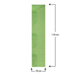 VIRSUS Organic Bin Liners for Biowaste Collection, 70 x 110 cm (110 Litres), Pack of 20 Biodegradable and Compostable