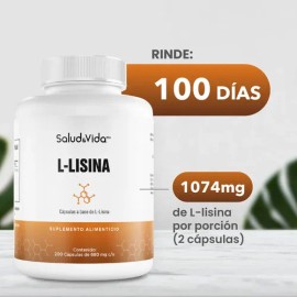 L-lisina 200 Cápsulas Salud & Vida Mx N/a