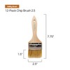 Vermeer Chip Paint Brushes - 12-Pack - 2.5" Chip Brushes