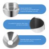 Totority Portable Car Ashtray 2pcs Stainless Steel Smokeless Ashtray with