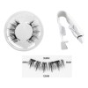 Set De Pestañas Postizas Magnéticas Con Clip, Naturales Sin