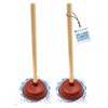 Sink & Drain Plunger Sink Unblocker with Strong Traditional Wooden