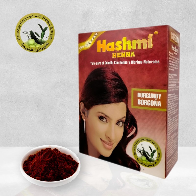 2 HENNA TINTE PARA CABELLO (BURGUNDY) HASHMI | LO MAS