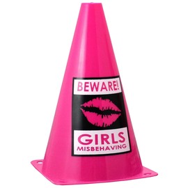 Hen Party Superstore Girls Misbehaving Warning Cones Pink Pack Of 2