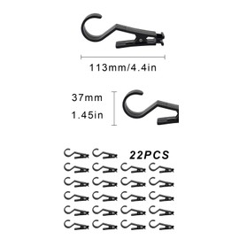 ZHYUAN22 STK Campingzelt Haken Outdoor, Rutschfester Kunststoff Hakenclip, Drehbarer Kunststoff Handtuchclip,Handtuch Clip, Wäscheklammern, geeignet zum Aufhängen von Handtüchern, Kleidung, Socken