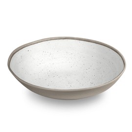 Tarhong TT21827176 Retreat Pottery Server Bowl, 12.2 inches (31 cm), White, Large, Serving Bowl, Deep Plate, Dishware, Crack-Resistant, Plastic, Dishwasher Safe, Stylish, Cute, Lightweight, Outdoor,