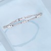 Ross-Simons 3.80 ct. t.w. CZ Station Bracelet in Sterling Silver.