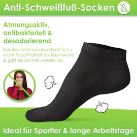 PAIXX Premium Bamboo Trainer Socks Pack of 8, 43-46 & 39-42, Men & Women - Breathable, Antibacterial Ankle Socks Against Sweaty Feet - Lint-Free Anti Odour Bamboo Socks, Black 4 Pairs