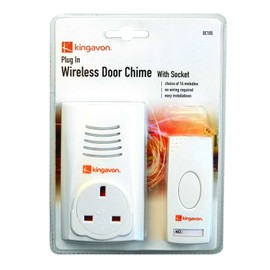 Kingavon BB-DC105 Plug-in Wireless Door Chime with Socket