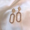 Unbranded Korean Style Sparkly Drop Dangle Earrings 925 Silver