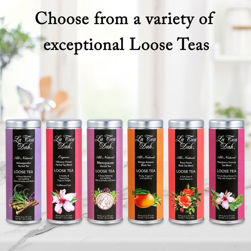 Raspberry Oolong Tea by La Tea Dah, Raspberry Loose Leaf