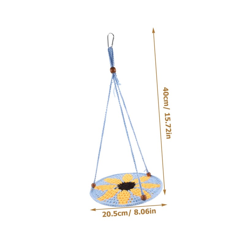 Kisangel Bearded Dragon Hammock Swing Toy Reptile Hammock Bed for