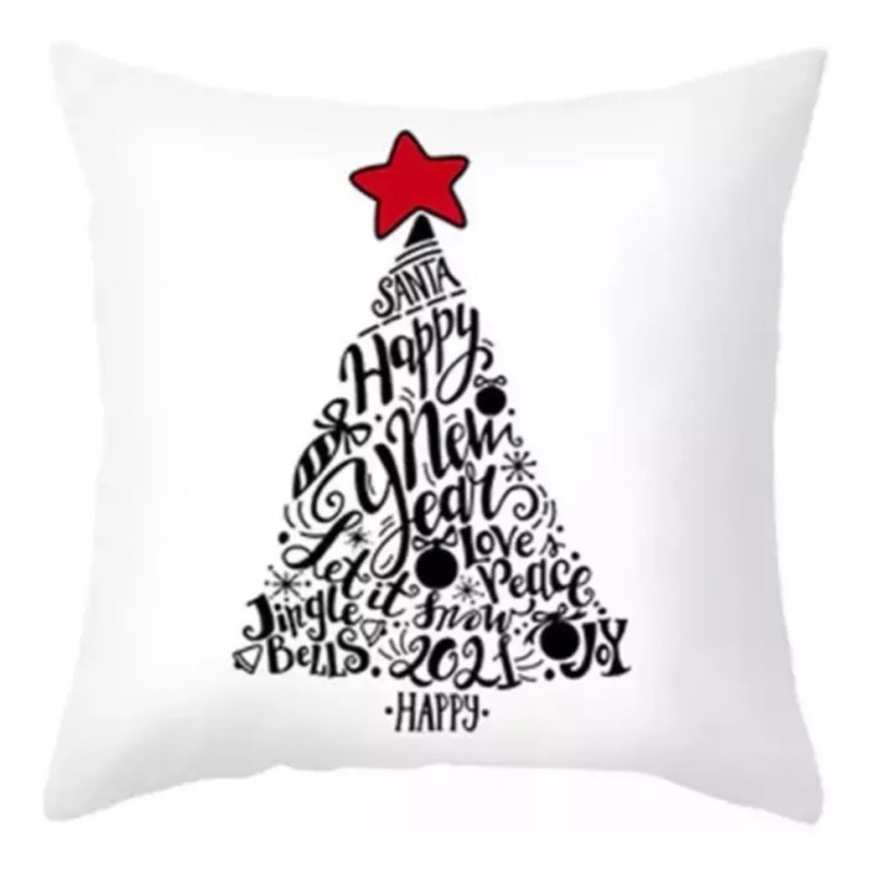 Tuybb Juego 6 Fundas Cojín Cojines Navideños Adorno Navidad Regalo