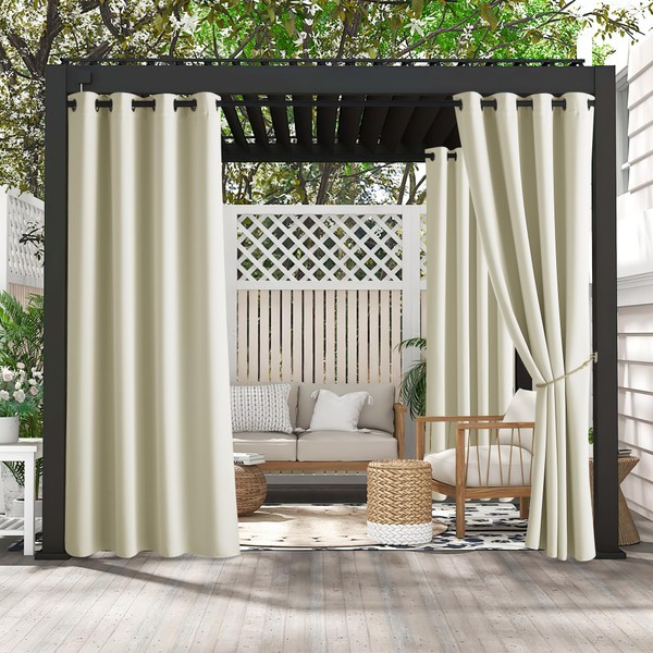 RYB HOME Fade Resistant Blackout Curtains - UV Block Waterproof