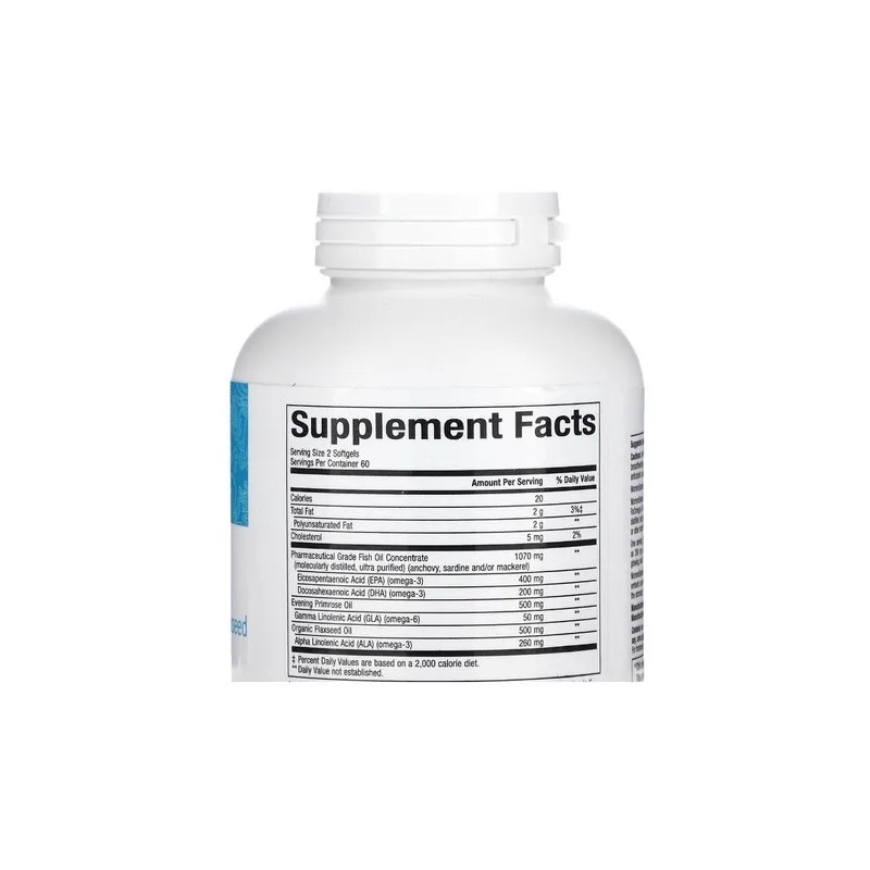 Womensense Rxomega-3, 120 cápsulas blandas con sabor natural Ja Flavor