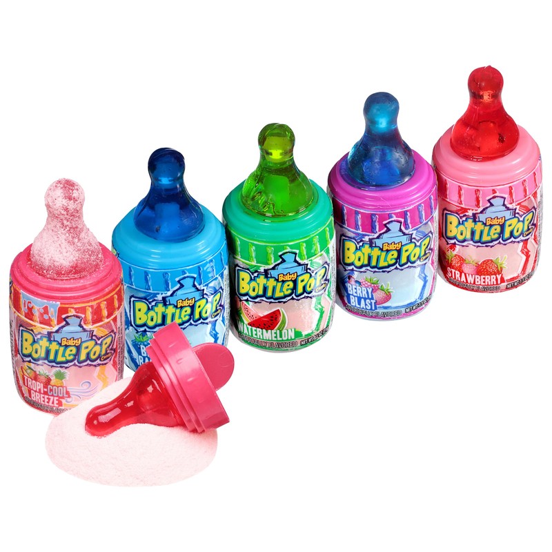 Baby Bottle Pop Candy Lollipop, 18 Ct Bulk Lollipops with
