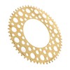 Folding Bicycle Chainwheel Smooth Fastness AntiCorrosion Wearproof Bike Chainring(Titanium Gold