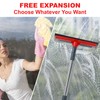2 in 1 Window Squeegee with 36.6" Retractable Rtainless Steel